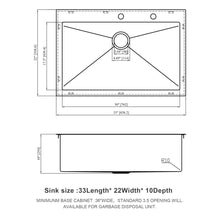 Load image into Gallery viewer, Kitchen Sink Drop In, Stainless Steel Single Bowl, Topmount
