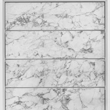 Load image into Gallery viewer, Modern Chest With 5 Faux Marble Detailed Front Drawer. - White
