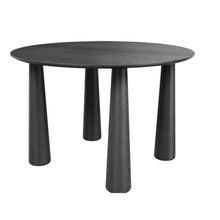 Load image into Gallery viewer, 67" Solid Wood Oval Dining Table - Black
