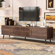 Load image into Gallery viewer, TV Stand With 2 Drawers, Media Console Table For TVs Up To 80'' For Living Room - Walnut

