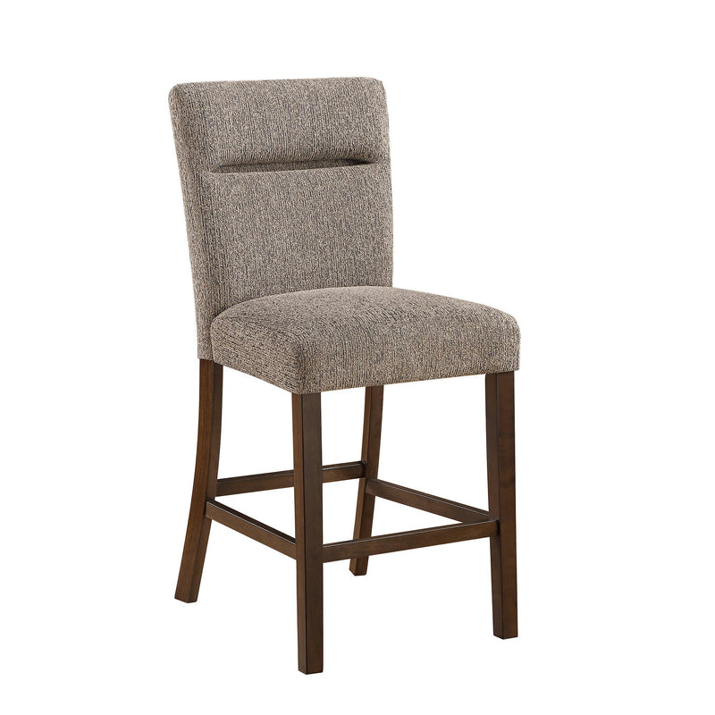 Wood Counter Height Bar Chairs (Set of 2) - Brown And Dark Brown