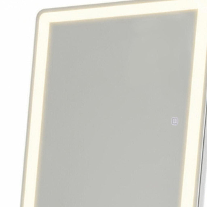 71" Lighted Freestanding And Wall Mount Frameless Full Length Mirror - Clear