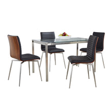 Load image into Gallery viewer, Fuji Mason - Swivel Contemporary Dining Set Dining Set, Glass, 5 Piece
