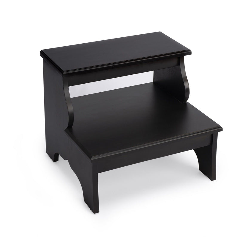 Wood Step Stool - Dark Brown