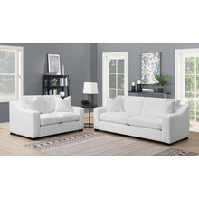 Load image into Gallery viewer, Chelan - 2 Piece Upholstered Sloped Arm Sofa Set - White
