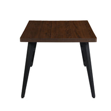 Load image into Gallery viewer, Wood Iron Dining Table - Dark Brown / Black
