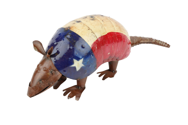 Armadillo Tabletop Sculpture - Red / Off White / Red