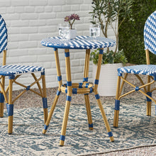 Load image into Gallery viewer, French Bistro Table Outdoor Elegance - White / Blue
