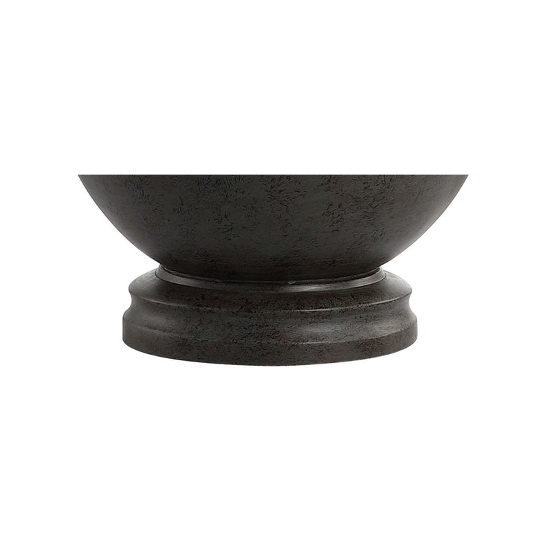 Novelty Table Lamp With Drum Shade - Dark Gray