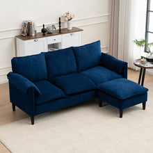 Load image into Gallery viewer, Convertible Combination Sofa With Footstools With Storage
