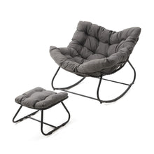 Load image into Gallery viewer, Egg Rocking Chair With Ottoman
