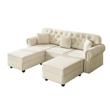 Load image into Gallery viewer, Upholstered Sofa Set With Nailhead Trim And Rolled Armrests, Includes Pillows
