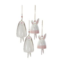 Load image into Gallery viewer, Hedgehog Model Bell Tabletop Sculpture (Set of 4) - Pink / White
