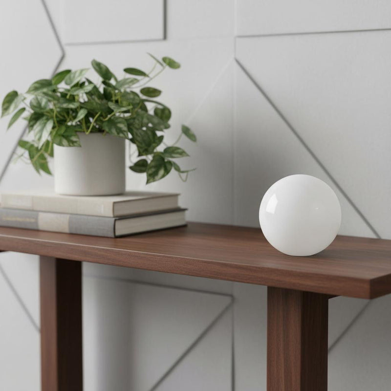 Decorative Orb Tabletop Sculpture (354717) - White