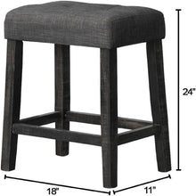 Load image into Gallery viewer, Transitional Backless Counter Stool (Set of 2)
