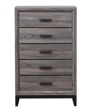 Load image into Gallery viewer, Wooden 5 Drawer Chest - Gray
