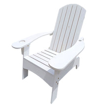 Load image into Gallery viewer, Outdoor Or Indoor Wood Adirondack Chair With An Hole To Hold Umbrella, On The Arm
