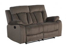 Load image into Gallery viewer, Modern Fabric Loveseat - Brown
