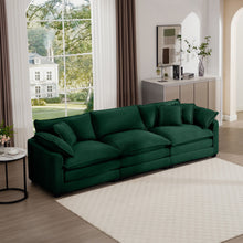 Load image into Gallery viewer, Mid-Century Modern 3 Seater Sectional Sofa With Arm And Throw Pillows
