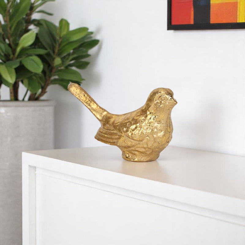Bird Figurine - Gold