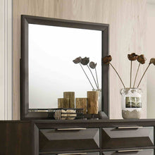 Load image into Gallery viewer, Dresser With Mirror Beveled Bracket Feet Handles 8 Drawers - Espresso
