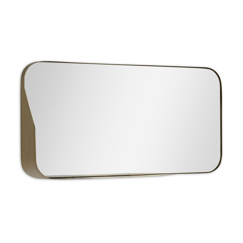 28" Metal Accent Mirror - Bronze