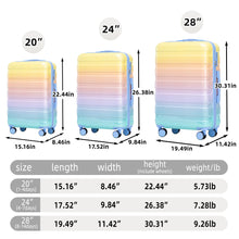 Load image into Gallery viewer, Luggage Set 20" /24" /28" With Combination Lock And Silent Wheels
