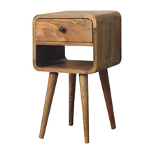 Load image into Gallery viewer, Mini Chestnut Curve Lower Bedside Nifhtstand
