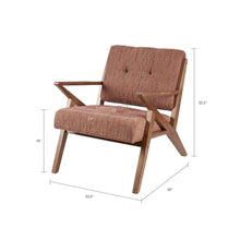 Load image into Gallery viewer, Lounge Chair With Tufted Upholstery And Solid Frame
