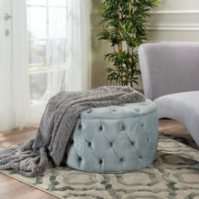 Load image into Gallery viewer, Modern Glam Ottoman Velvet
