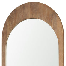 Load image into Gallery viewer, 48" Solid Arch Framed Accent Mirror - Light Brown
