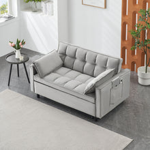 Load image into Gallery viewer, Sofa Bed With Pockets, 3 In 1 Convertible For Living Room

