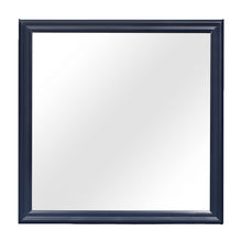 Load image into Gallery viewer, 38" Square Framed Accent Mirror - Blue

