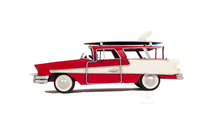 c1957 Ford Country Squire Station Wagon Sculpture - Red