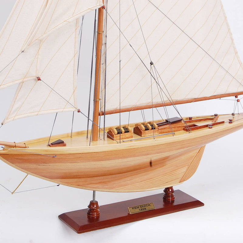 Hand Painted Model Boat (624665) - Light Brown