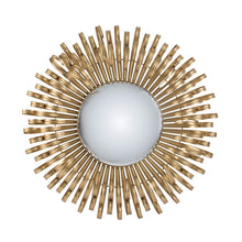Load image into Gallery viewer, Sunburst Design Wall Mirror Decorative en For Entryway, Modern Living Room - Gold
