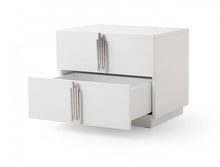 Load image into Gallery viewer, 24" x 18" x 19" Two Drawer Nightstand - White
