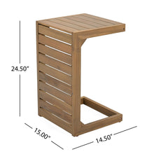 Load image into Gallery viewer, Aluminum Outdoor C - Shaped Side Table For Patio
