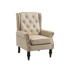 Load image into Gallery viewer, Modern Accent Armchair With Sturdy Wood Legs
