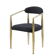 Load image into Gallery viewer, Dining Chairs (Set of 2), Mid-Century Modern Dining Chairs, Kitchen Dining Room Chairs, Round Boucle Backrest Sherpa Dining Chair With Metal Legs
