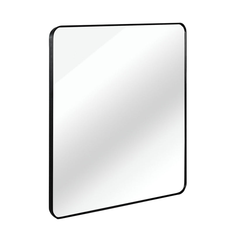 Aluminum Square Framed Bathroom Vanity Mirror (756086) - Black