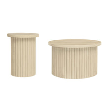 Load image into Gallery viewer, Modern Round Coffee Table And Side Table (Set of 2)
