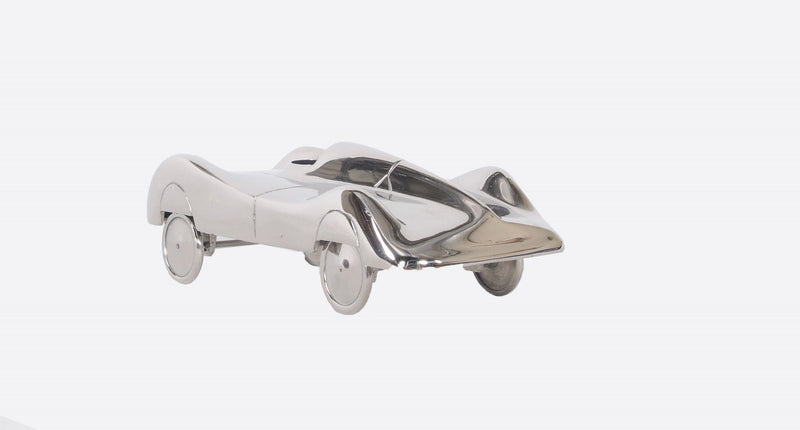 Hand Painted Model Car Tabletop Sculpture - Nickel