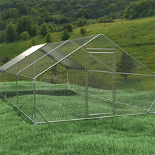 Load image into Gallery viewer, Large Metal Chicken Coop, Walk In Poultry Cage Hen Run House Rabbits Habitat Cage Spire Shaped Coop With Waterproof And Anti Ultraviolet Cover
