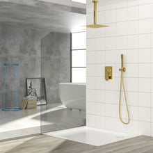 Load image into Gallery viewer, Dual Shower Head System With Ceiling Mount And Rough In Valve
