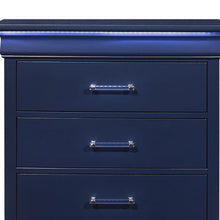 Load image into Gallery viewer, Solid Wood Five Drawer Chest With Led Lighting - Blue
