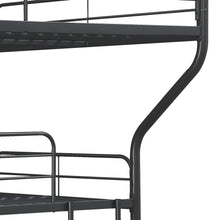 Load image into Gallery viewer, Furniture   Triple Bunk Bed, FULL/Twin/FULL, black
