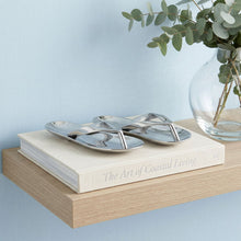 Load image into Gallery viewer, Buffed Flip Flop Tabletop Sculpture - Silver
