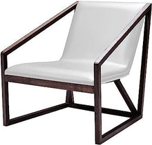 Load image into Gallery viewer, Faux Leather Lounge Chair - Gray And Brown
