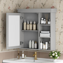 Load image into Gallery viewer, Wall Mounted Bathroom Medicine Cabinet With Mirror And Adjustable Storage With Soft Close Hinges
